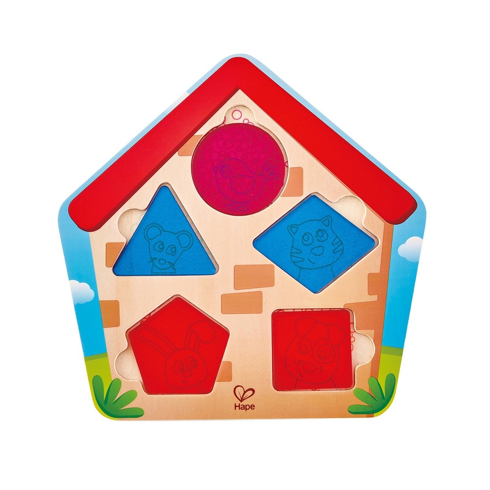 Hape Who's in The House Wooden Jigsaw Puzzle Game, Multicolor, 15-25 Pieces